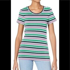 J.Crew‎ Short Sleeve Tee Indigo Stripe Small